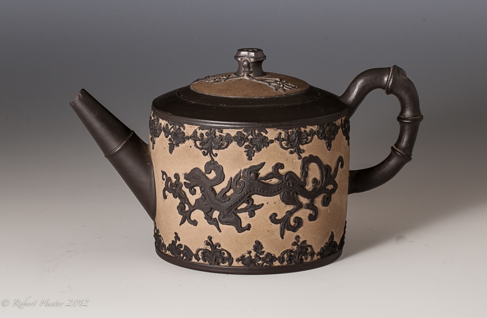 Teapot, Staffordshire, England, ca. 1770. (Chipstone Foundation)